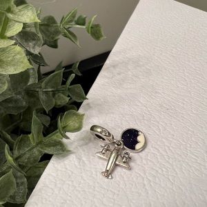 Pandora Charm | Dangle Propeller Plane